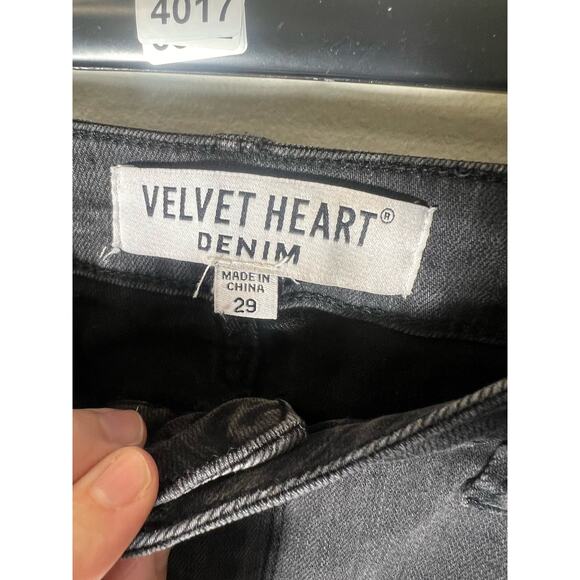 Velvet Heart Denim Karyn Mid Rise Slim Boot Dark Gray Jeans Sz 29 - Picture 3 of 3